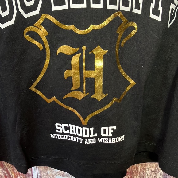 77. Hogwarts Skimmer Graphic Tee Short Sleeve Cropped Harry Potter  size XXXL - Picture 7 of 8
